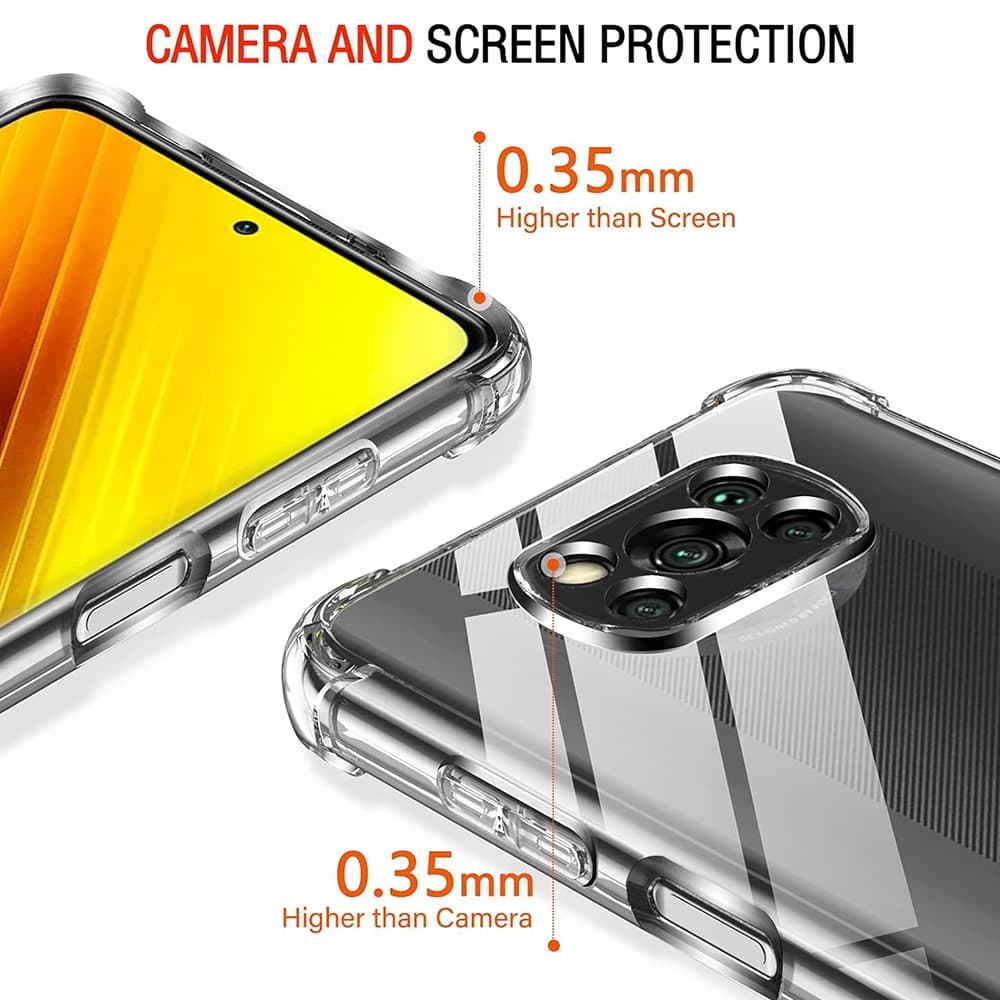 Techsuit Shockproof Clear Silicone - θήκη για Xiaomi Poco X3 - Διάφανο 4