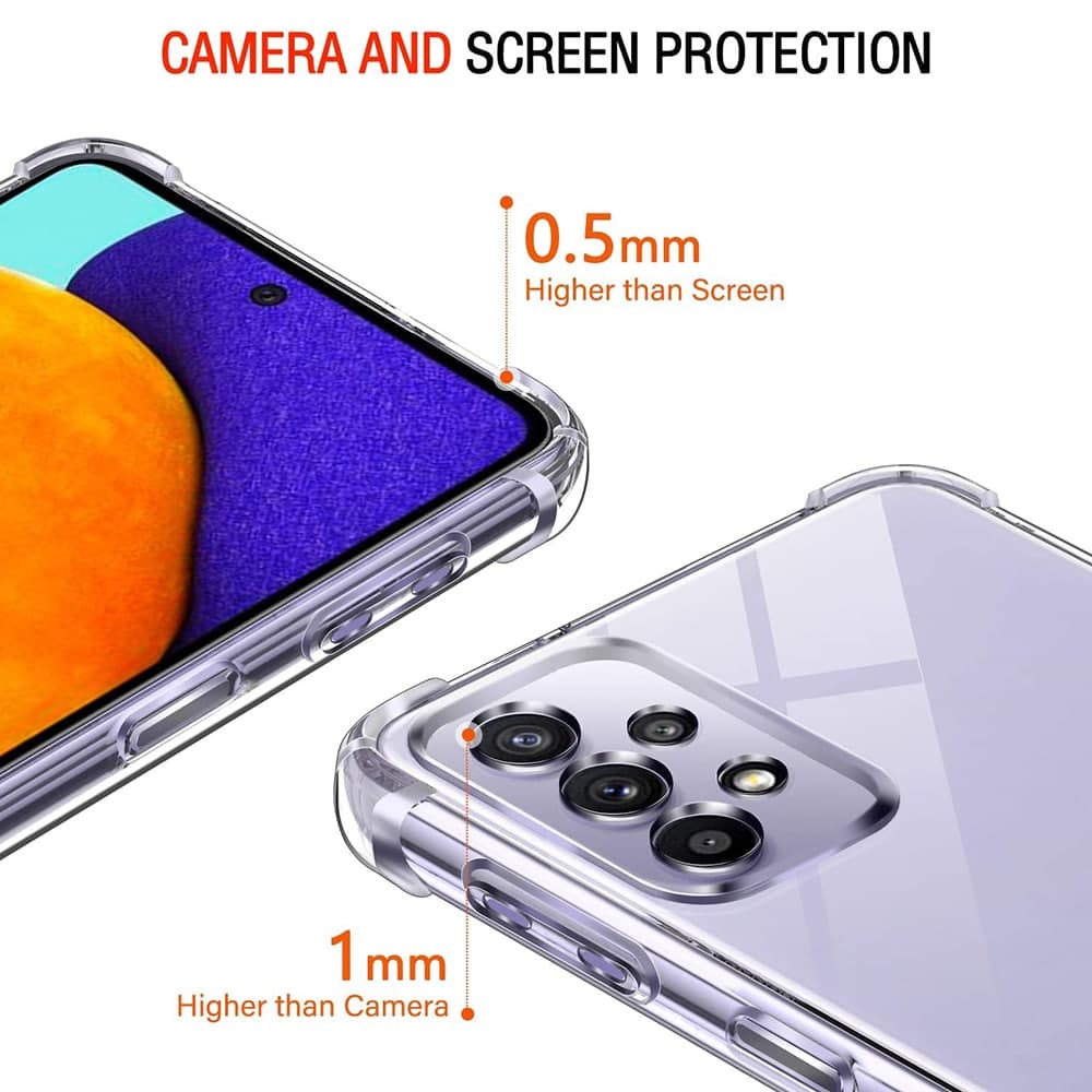 Techsuit Shockproof Clear Silicone - θήκη για Samsung Galaxy A52 - Διάφανο 3