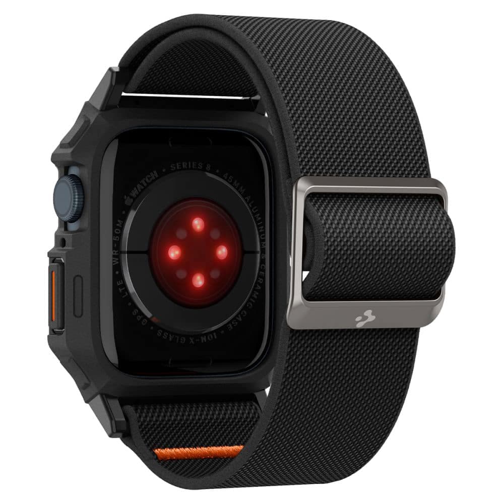 Spigen Lite Fit PRO Apple Watch 4/5/6/7/ 8/9/SE 44/45mm ματ μαύρο ACS07103 7