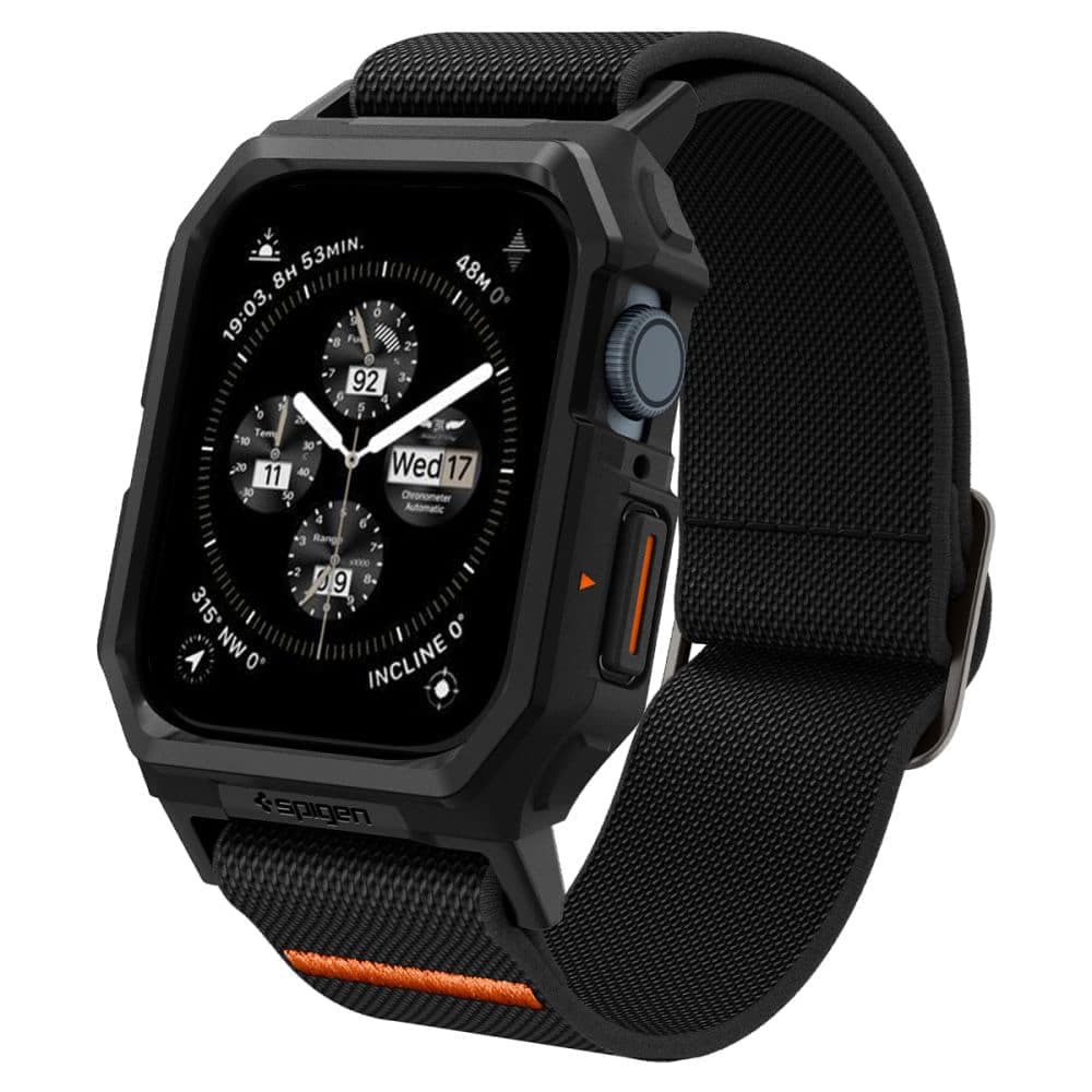 Spigen Lite Fit PRO Apple Watch 4/5/6/7/ 8/9/SE 44/45mm ματ μαύρο ACS07103 2