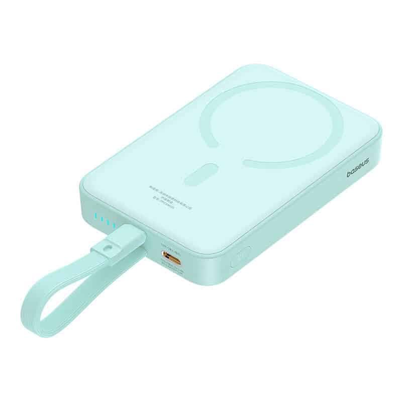 Baseus Magnetic Mini MagSafe 10000mAh 20W powerbank με ενσωματωμένο καλώδιο Lightning - μπλε 3