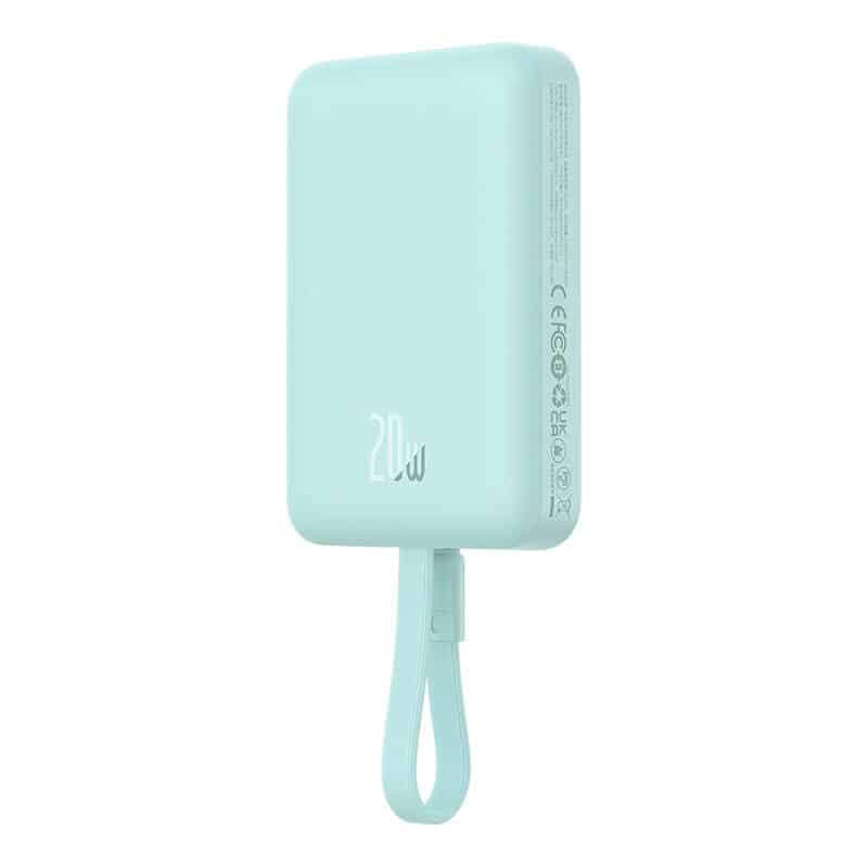 Baseus Magnetic Mini MagSafe 10000mAh 20W powerbank με ενσωματωμένο καλώδιο Lightning - μπλε 6