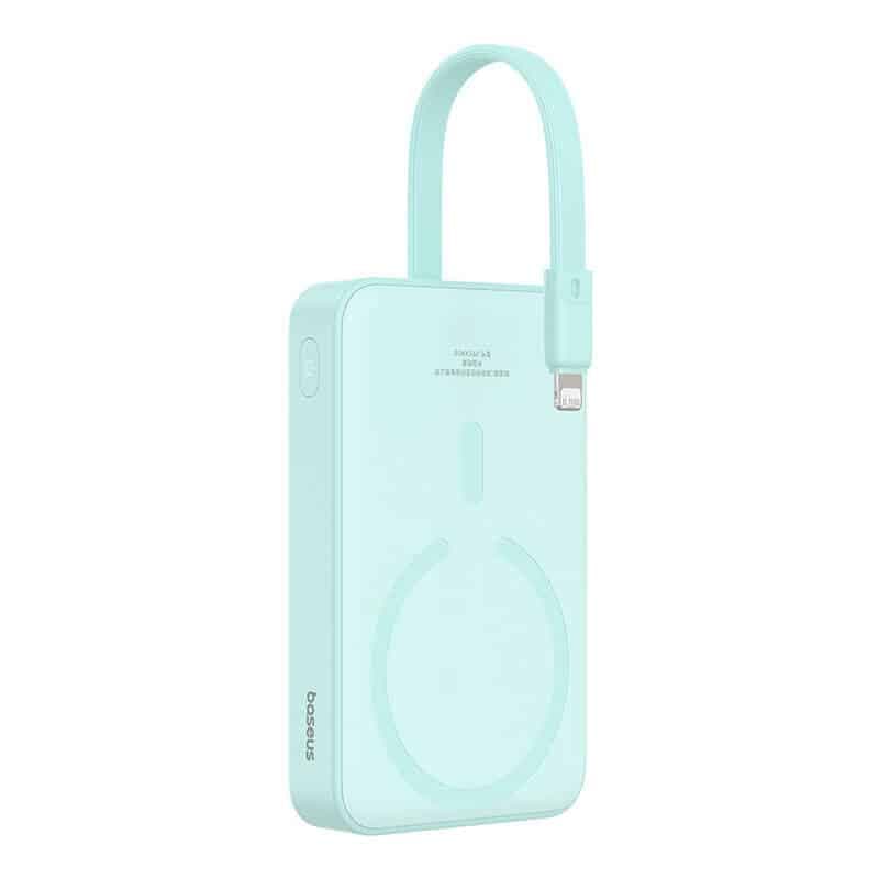 Baseus Magnetic Mini MagSafe 10000mAh 20W powerbank με ενσωματωμένο καλώδιο Lightning - μπλε 4