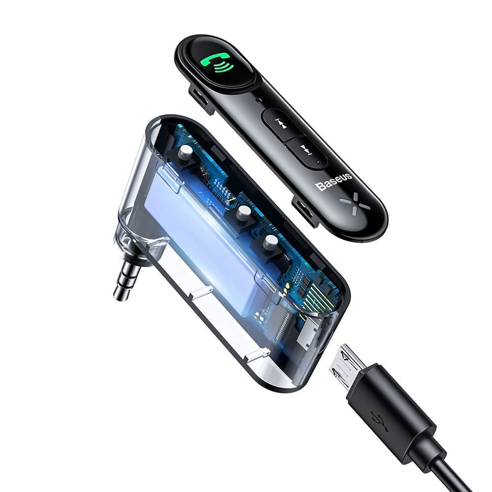 Bluetooth AUX transmitter Baseus BSBA-02 (Overseas Edition) - Μαύρο 5