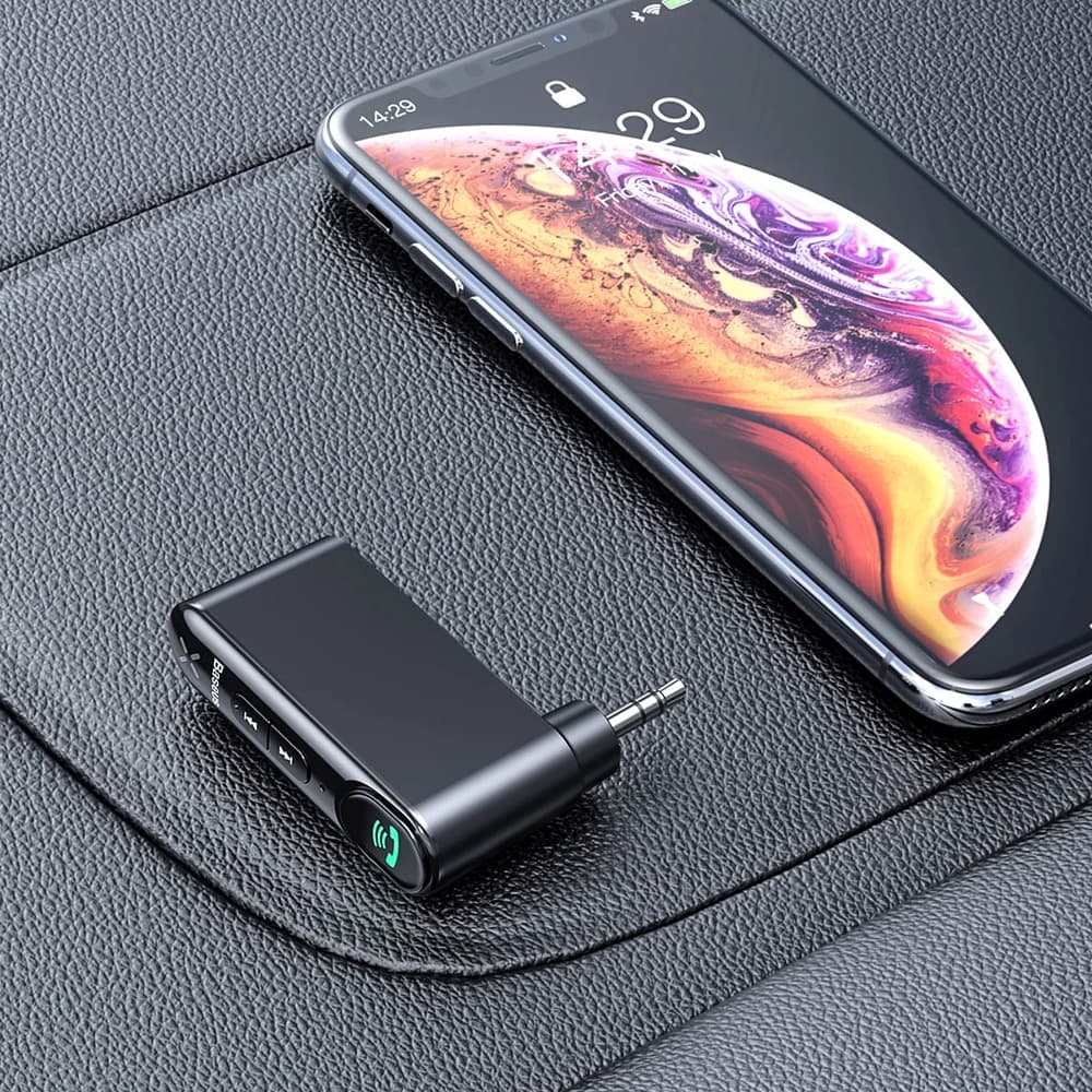 Bluetooth AUX transmitter Baseus BSBA-02 (Overseas Edition) - Μαύρο 9