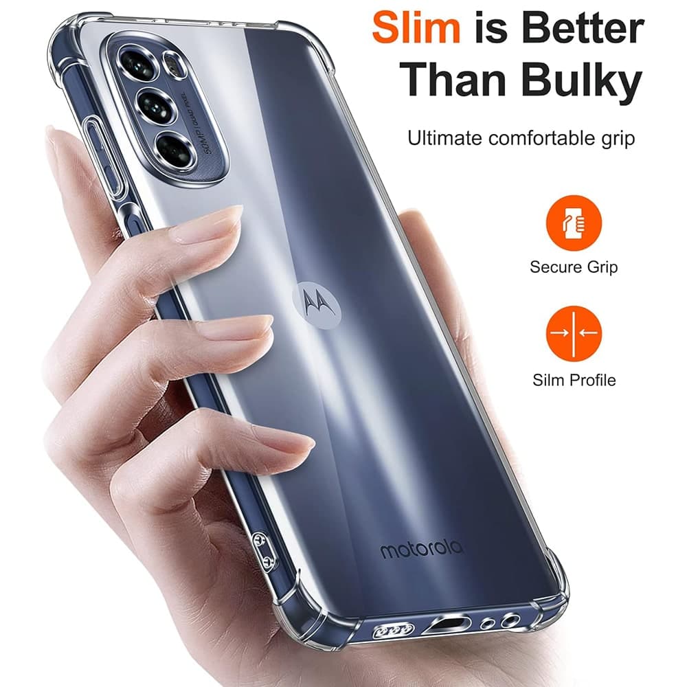 Techsuit Shockproof Clear Silicone - θήκη για Motorola Moto G31 - Διάφανο 2
