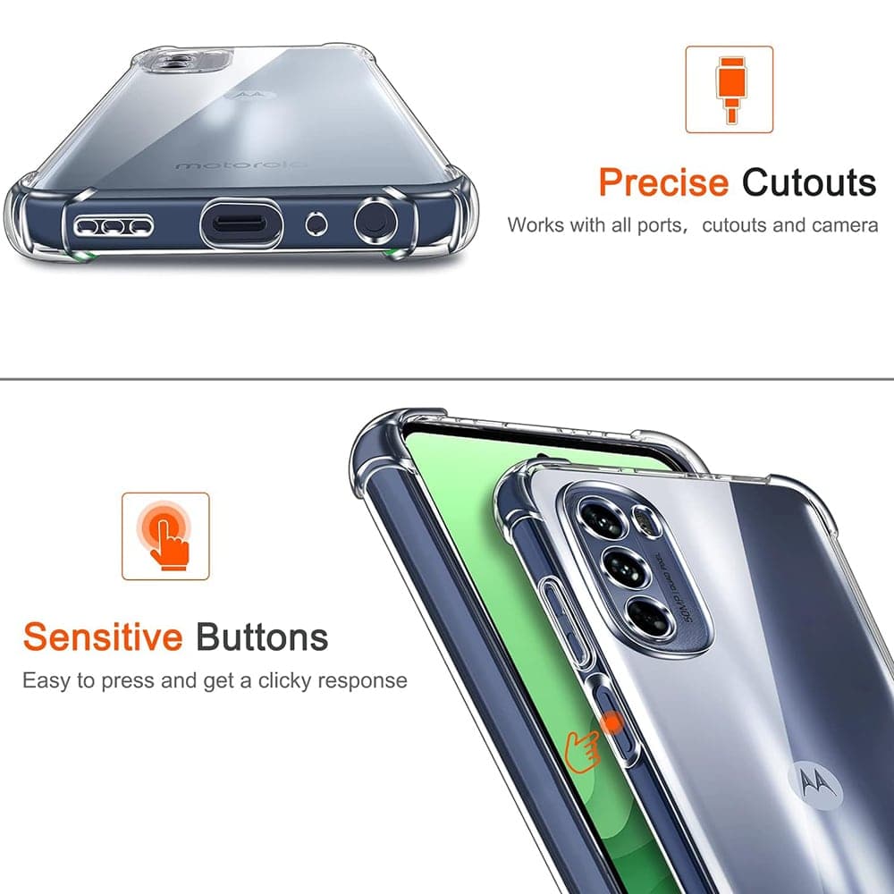 Techsuit Shockproof Clear Silicone - θήκη για Motorola Moto G31 - Διάφανο 5