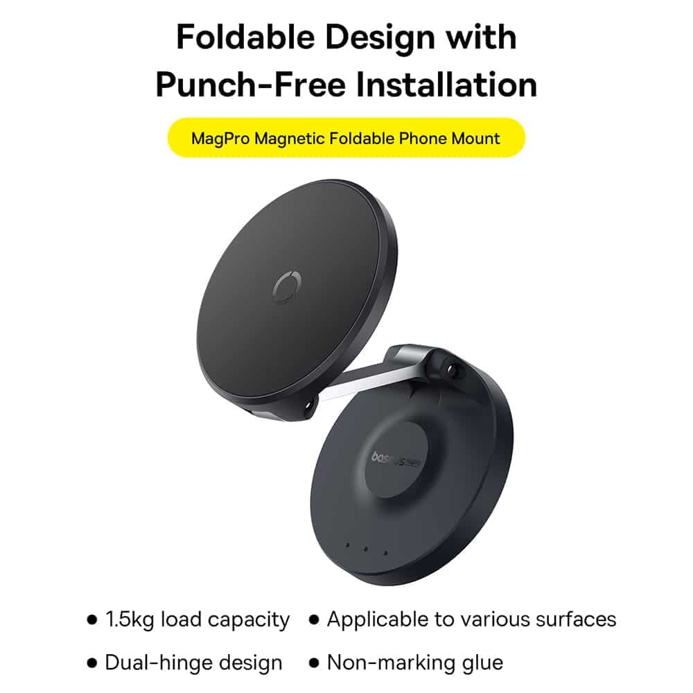 Baseus MagPro foldable magnetic holder for the phone - Μαύρο 5