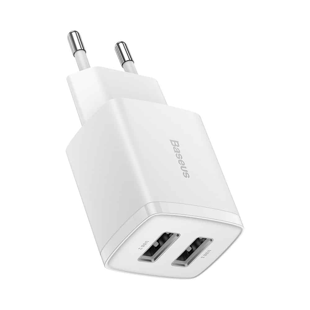 Baseus Compact charger 2x USB 10.5W white (CCXJ010202) 2