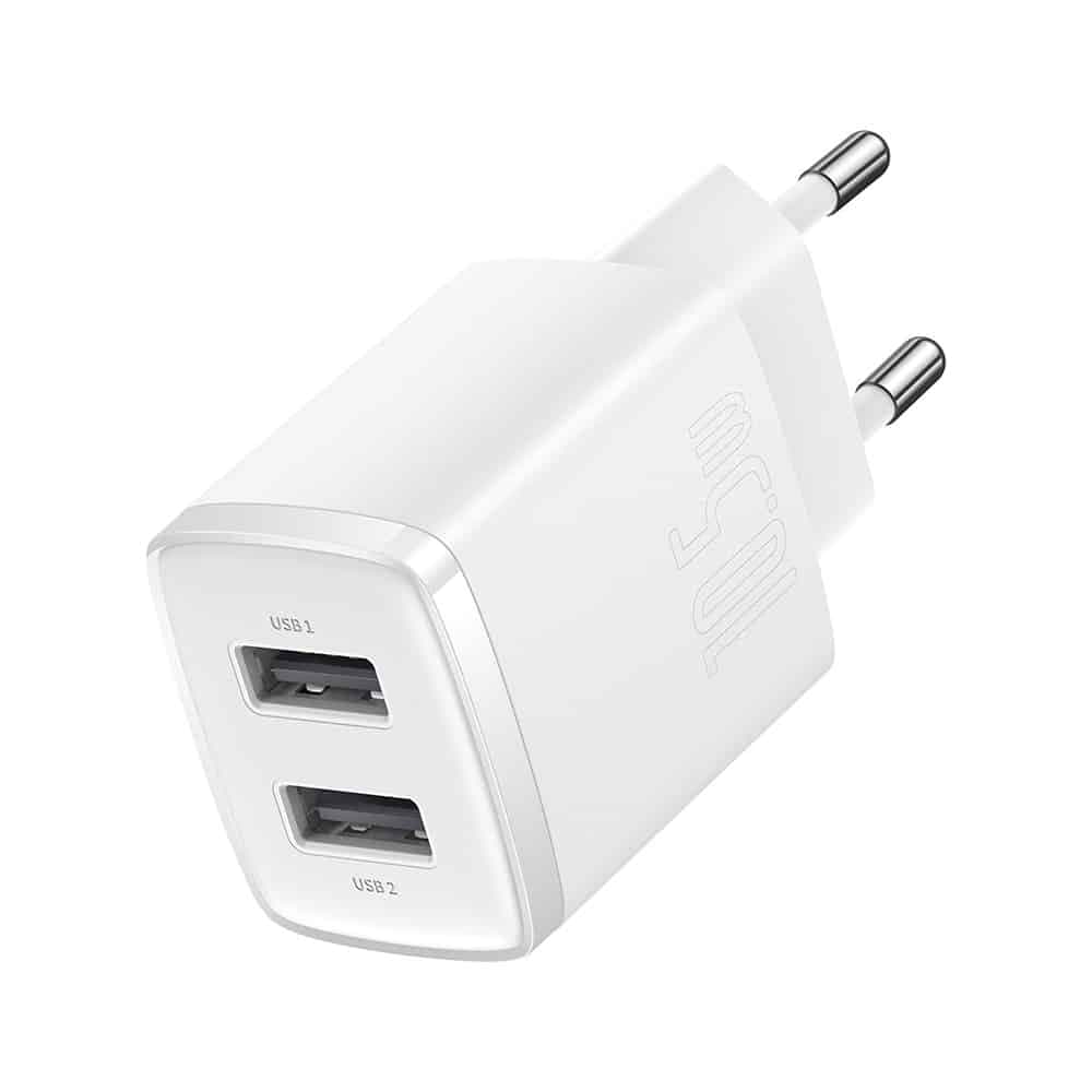 Baseus Compact charger 2x USB 10.5W white (CCXJ010202) 3