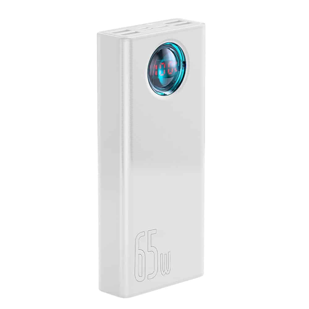 Baseus Amblight powerbank 65W 30000mAh λευκό (PPLG000102)