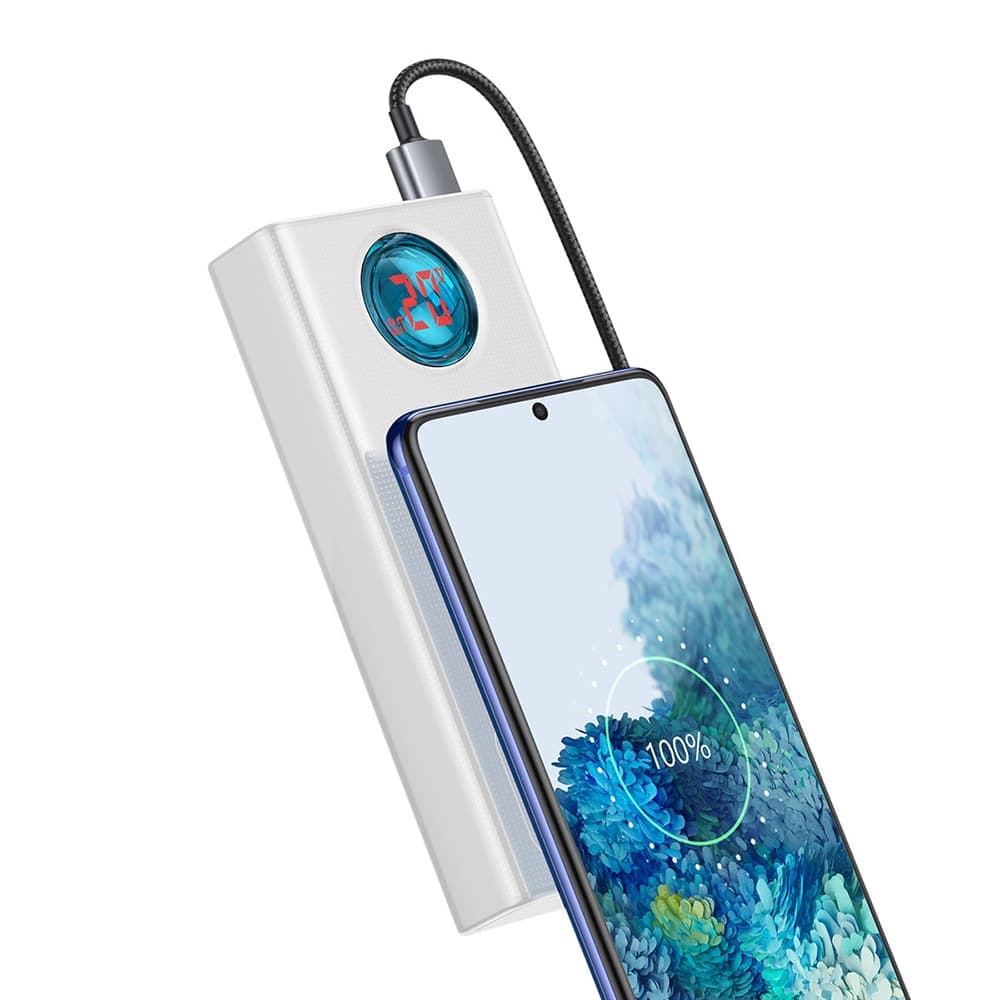Baseus Amblight powerbank 65W 30000mAh λευκό (PPLG000102) 5