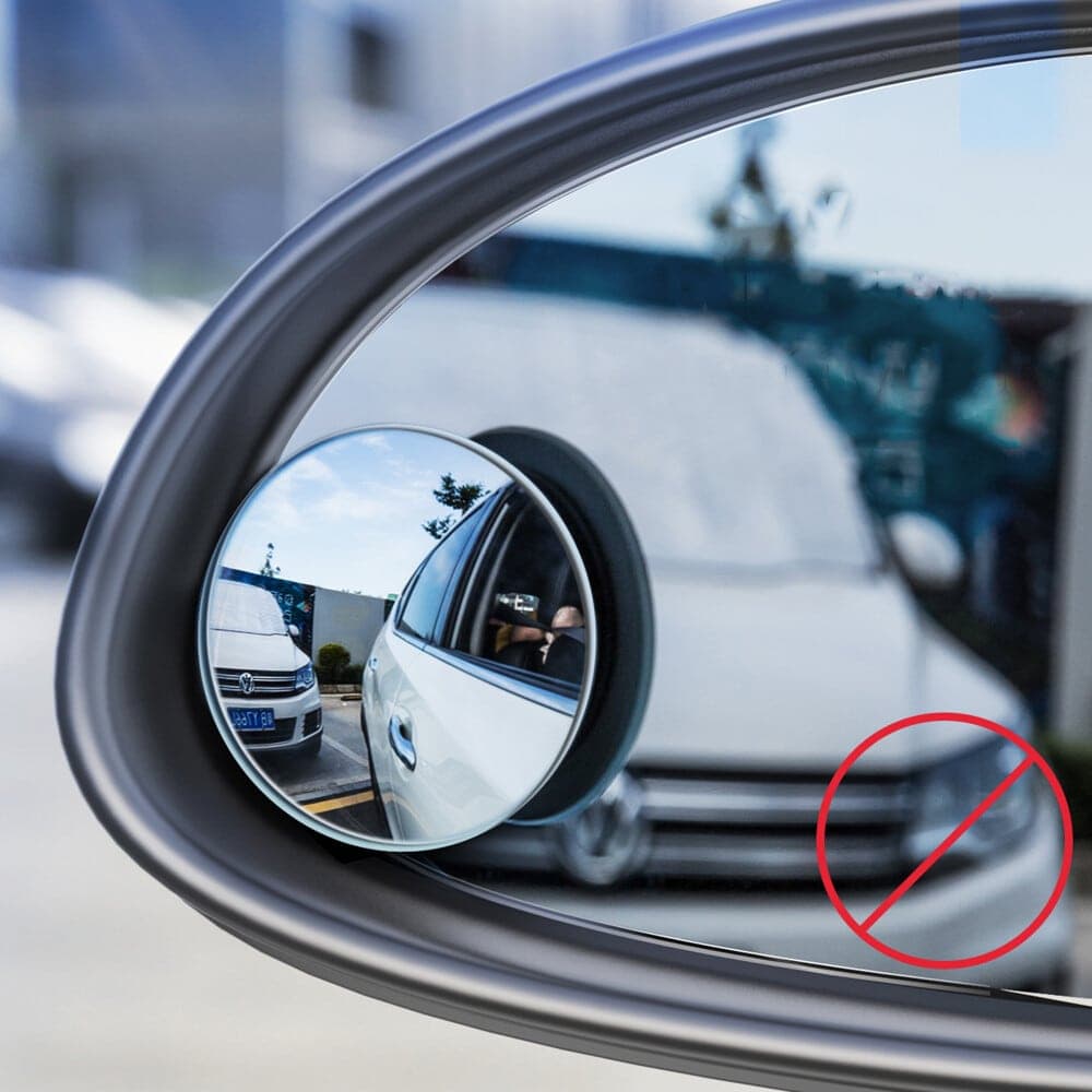 Baseus Full-view Blind-spot Mirror 2x additional car side mirror convex blind spot Μαύρο (ACMDJ-01) 2