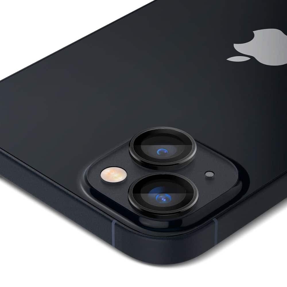Spigen Optik.Tr Camera iPhone 14/14 Plus /15/15Plus EZ FIT Lens 2szt./2pcs μαύρο AGL05213 2