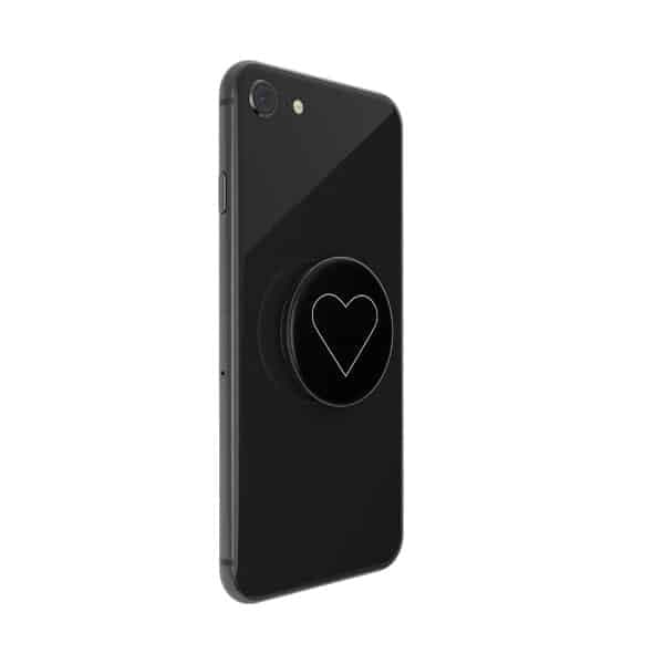 Popsockets 2 Λευκή Καρδιά Μαύρη 800667 - Σταντ Και Χερούλι Για Smartphones 4