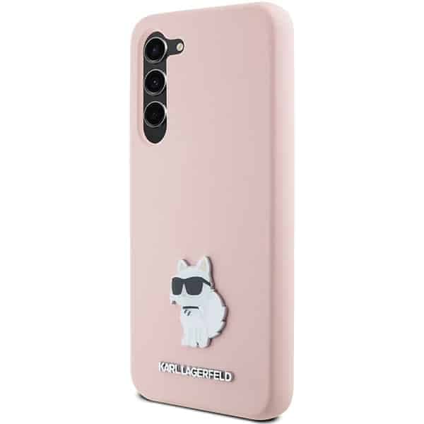 Karl Lagerfeld Choupette Metal Pin - θήκη για Samsung Galaxy S23+ S916 - Ροζ 2