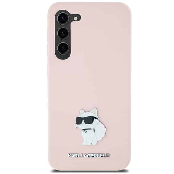 Karl Lagerfeld Choupette Metal Pin - θήκη για Samsung Galaxy S23+ S916 - Ροζ 3