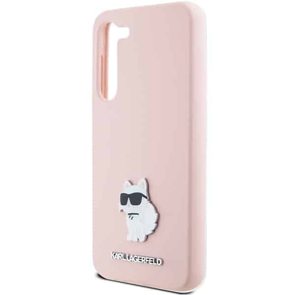 Karl Lagerfeld Choupette Metal Pin - θήκη για Samsung Galaxy S23+ S916 - Ροζ 6