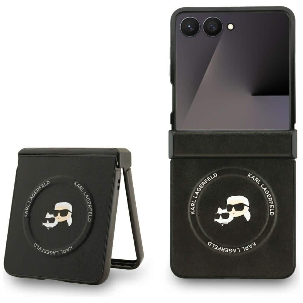 Karl Lagerfeld Karl & Choupette - θήκη για Samsung Galaxy Z Flip7 - Μαύρο