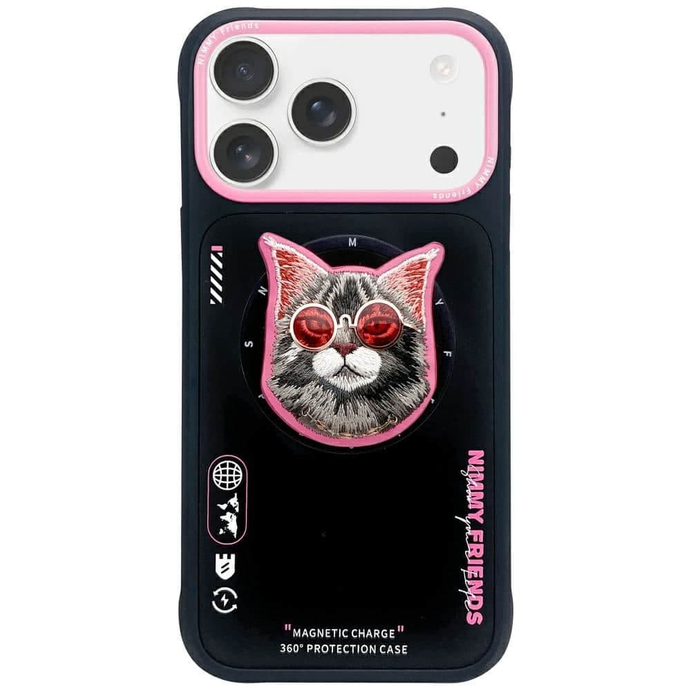 Nimmy Glasses Cool Cat MagSafe - θήκη για Apple iPhone 17 Pro Max - Πολύχρωμο