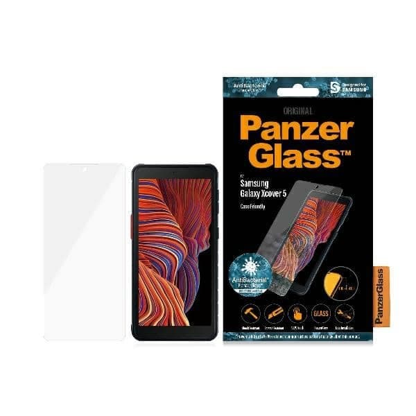 Panzerglass Pro E2e Regular Για Samsung Xcover 5 G525 - Αντιβακτηριακή Θήκη Φιλική Σε Θήκες, Μαύρη