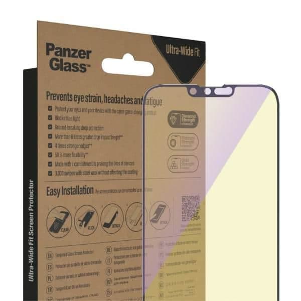 Panzerglass Ultra-Wide Fit Αντιμπλέ Φωτός Για iPhone 14 Plus / 13 Pro Max 6,7" Με Easyaligner Και Αντιβακτηριακή Προστασία 2793 7