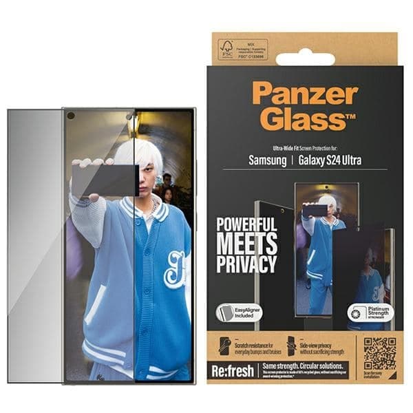 Panzerglass Ultra-Wide Fit Προστασία Οθόνης Ιδιωτικότητας Για Samsung Galaxy S24 Ultra Με Easy Aligner P7352