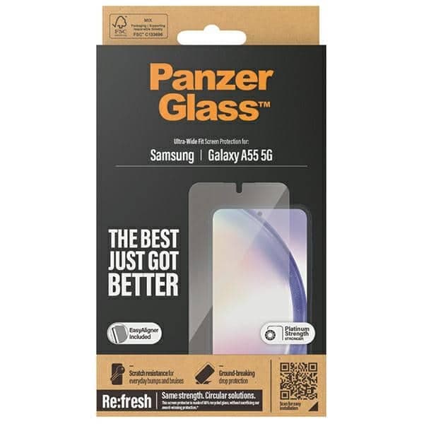 Panzerglass Ultra-Wide Fit Θωράκιση Οθόνης Για Samsung A55 5ga556 Με Easy Aligner Στη Συσκευασία 7358 4