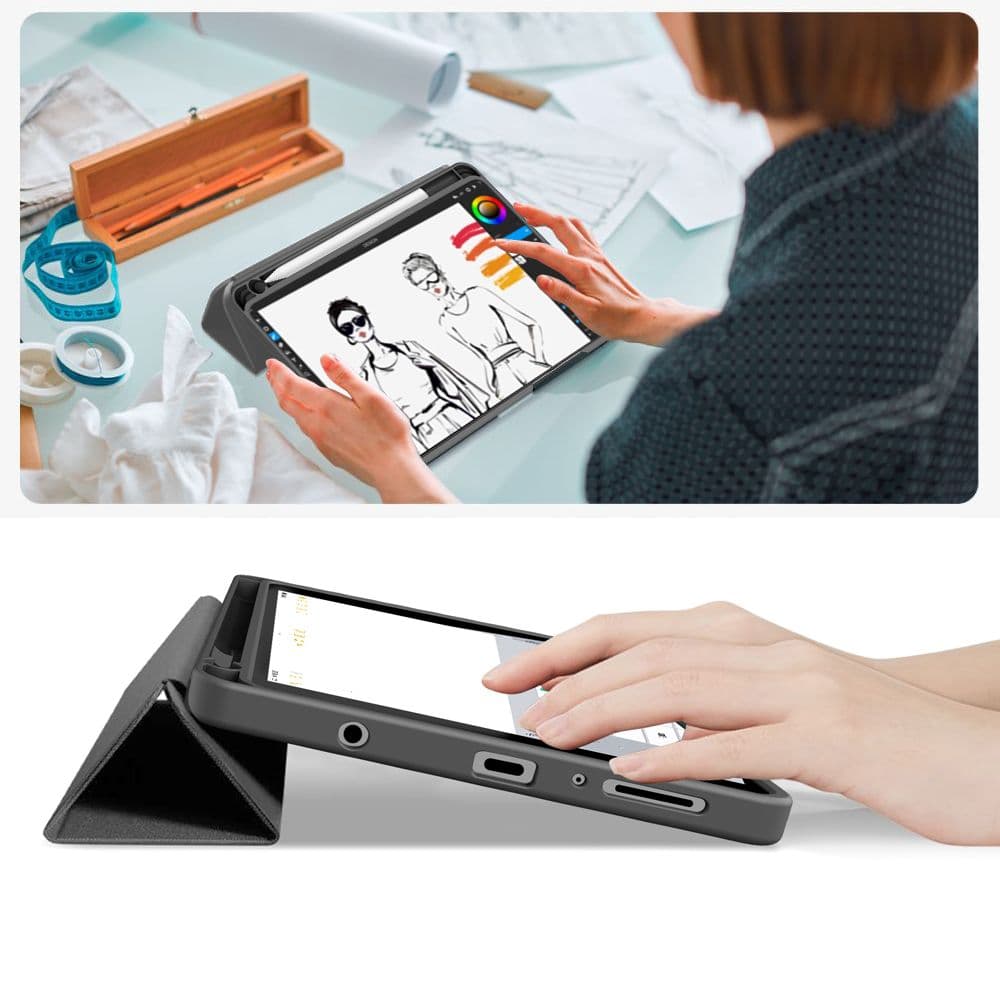 Tech-Protect Sc Pen Canvas Galaxy Tab A9+ / A11+ Plus 11.0 X210 / X215 / X216 / X230 / X235 / X236 Charcoal Grey 10