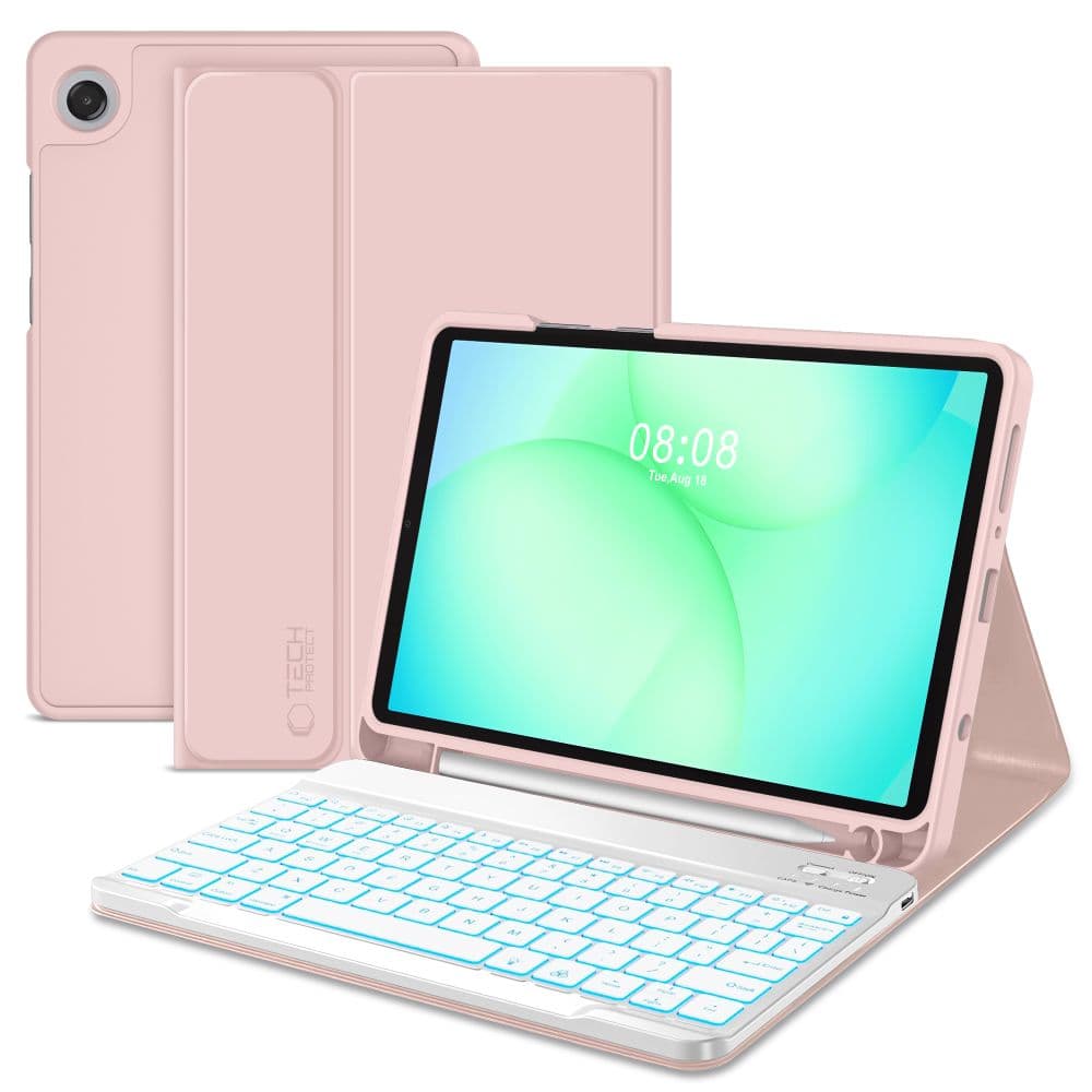 Tech-Protect Sc Pen + Keyboard Galaxy Tab A9 / A11 8.7 X110 / X115 / X133 / X135 Pink