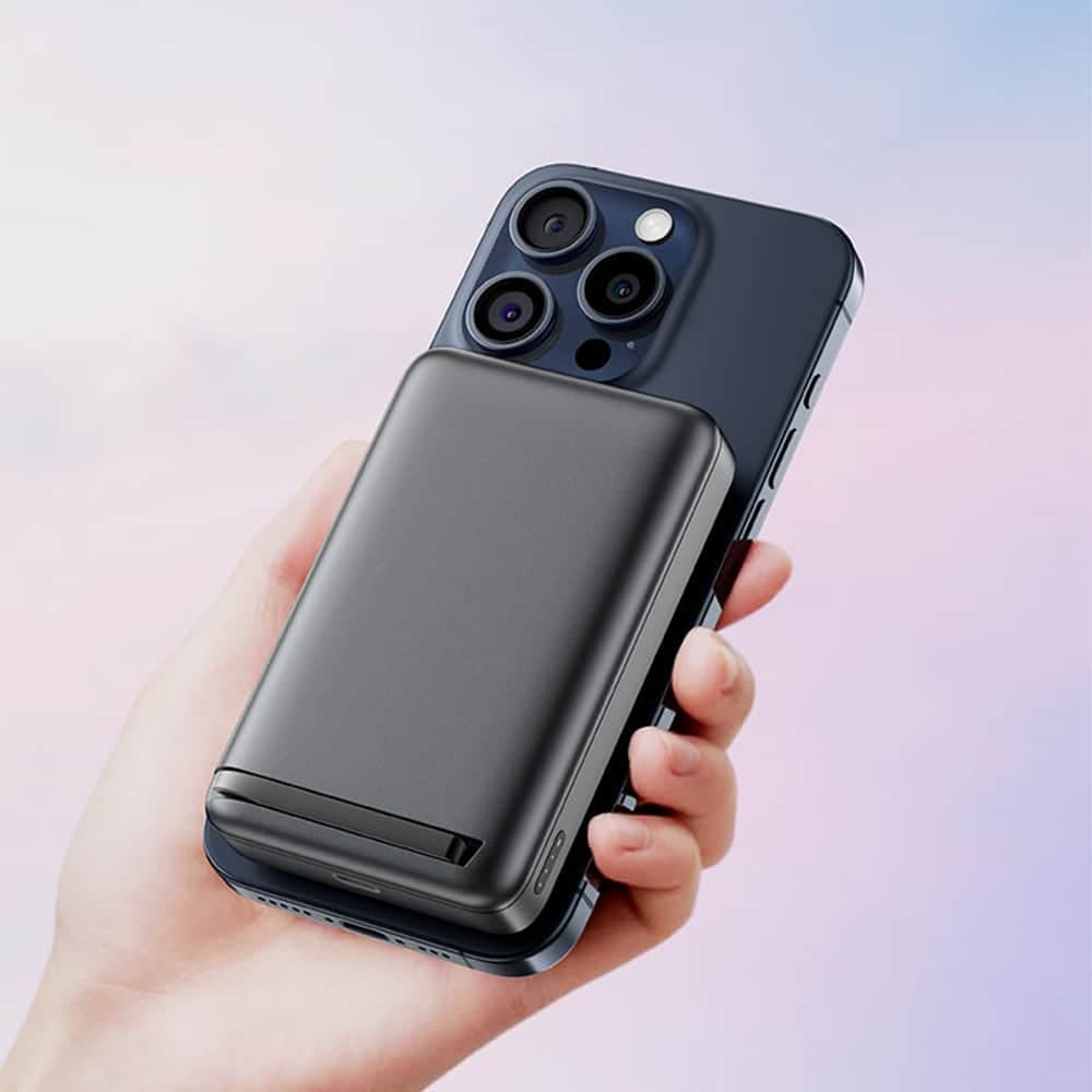 Acefast - Magnetic Power Bank (m11-10000) - Type-C, 10000mah, 38.5wh, Pd30w, Qi2 Certified, Led Indicator - Black 5