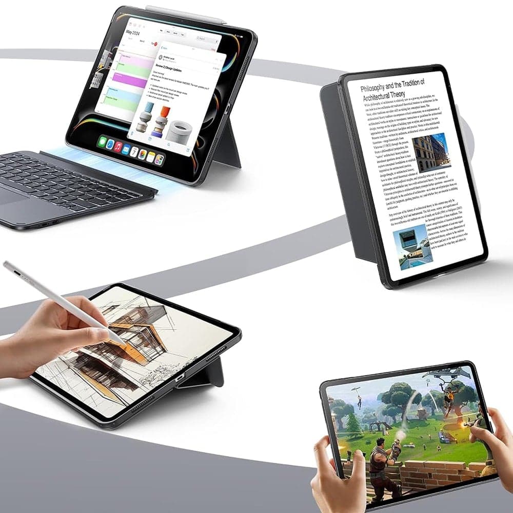 ESR Shift Keyboard Case - θήκη για Apple iPad Air (2020) / (2022) 11 (2024) (2025) - Γκρι 8