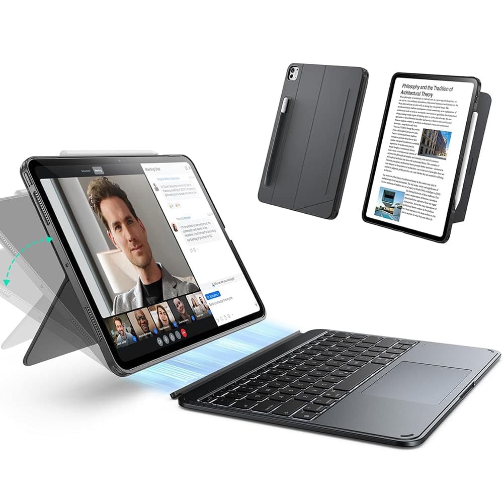 ESR Shift Keyboard Case - θήκη για Apple iPad Air (2020) / (2022) 11 (2024) (2025) - Γκρι