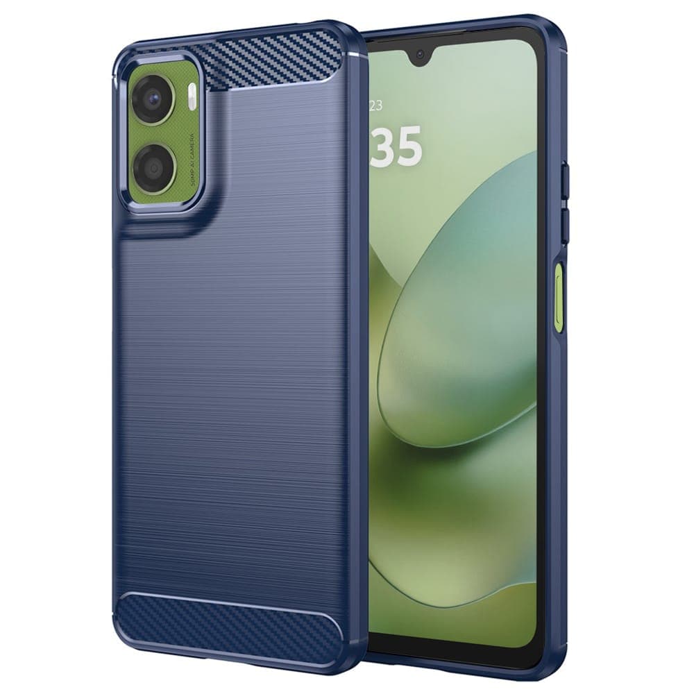 Techsuit Carbon Silicone - θήκη για Motorola Moto G06 - Μπλε