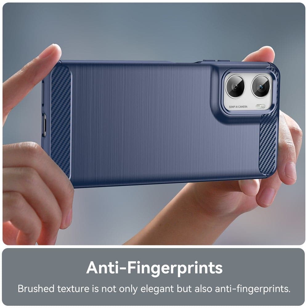 Techsuit Carbon Silicone - θήκη για Motorola Moto G06 - Μπλε 5