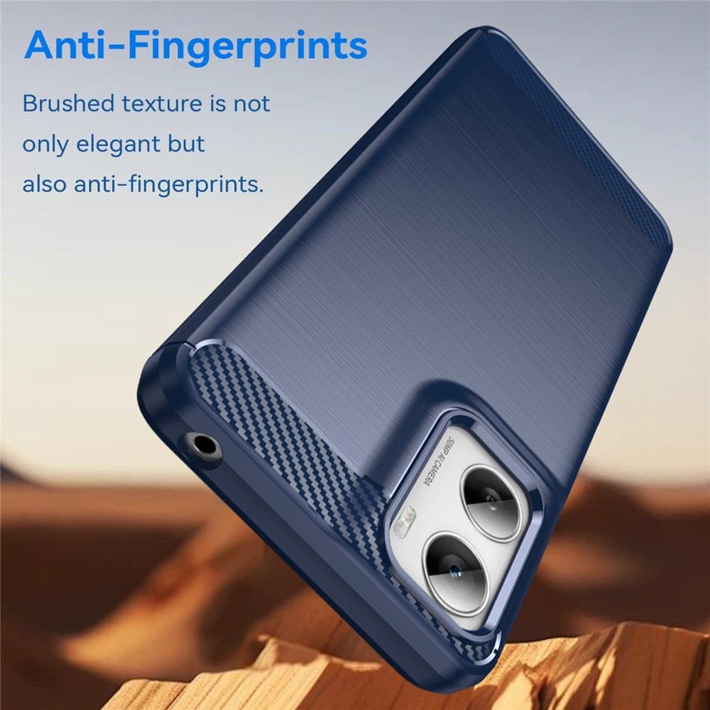 Techsuit Carbon Silicone - θήκη για Motorola Moto G06 - Μπλε 4