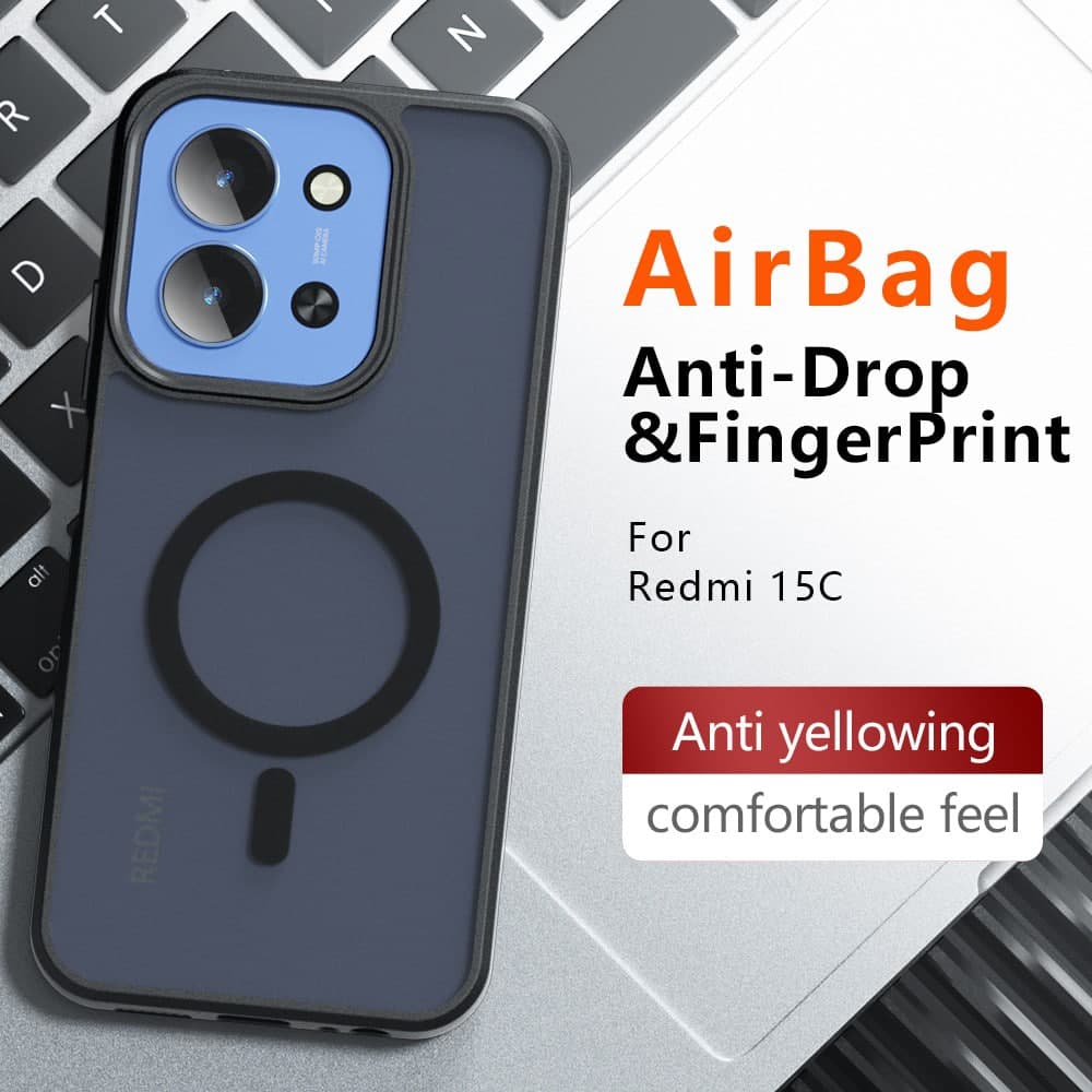 Techsuit PureFrost MagSafe - θήκη για Xiaomi Redmi 15C 4G - Μαύρο 4