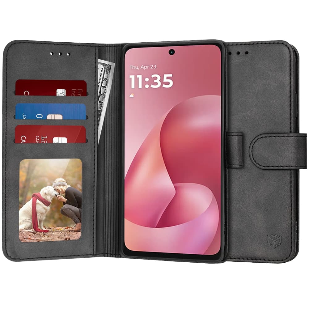 Techsuit - Diary Book - Motorola Moto G57 Power / G67 Power - Black