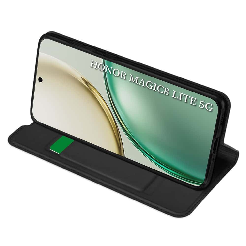 Techsuit Magskin Book - θήκη για Honor Magic8 Lite - Μαύρο 2