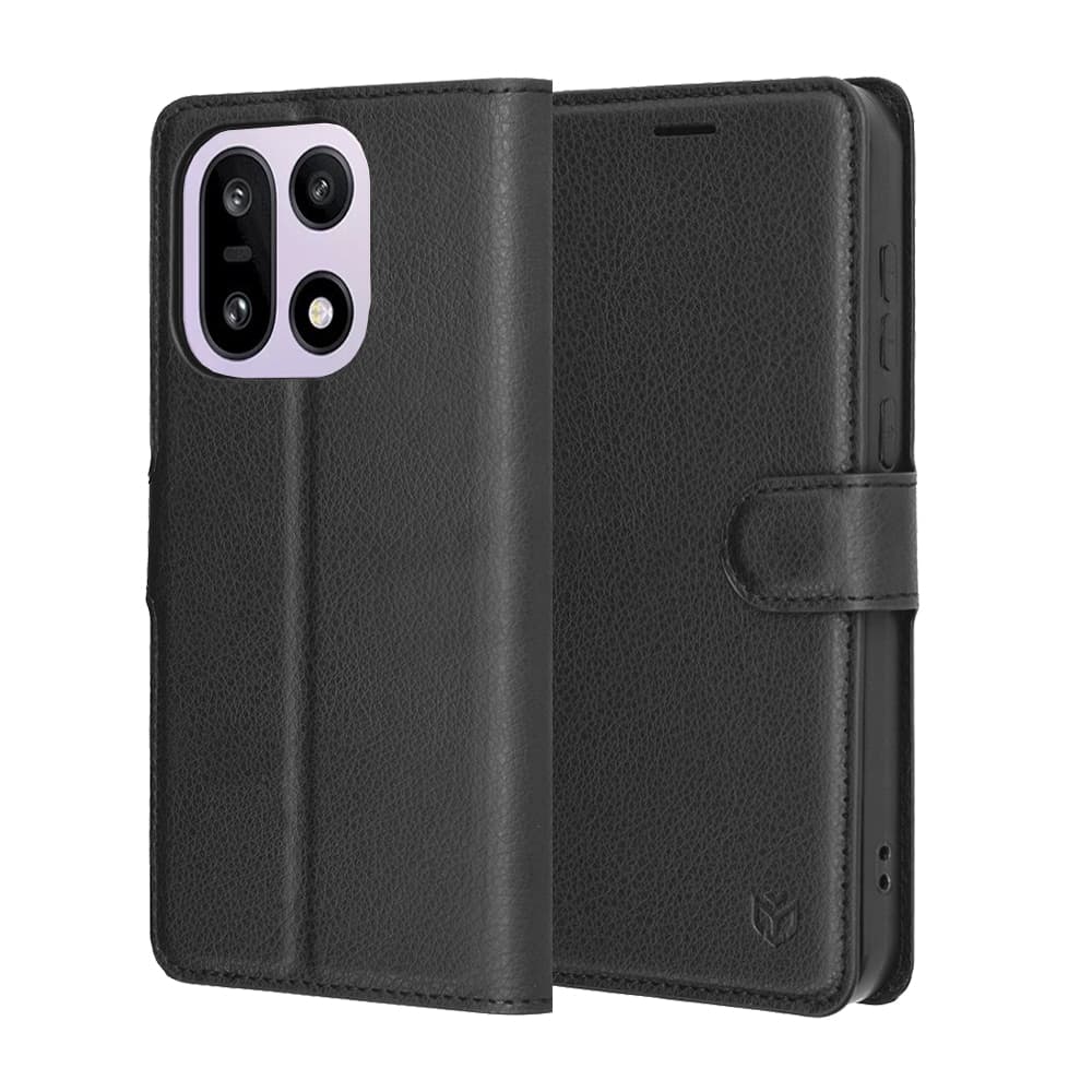 Techsuit - Leather Folio - Oneplus 15 - Black