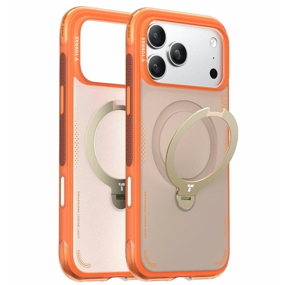 Torras - Ostand Spin Air Series - Iphone 17 Pro - Horizon Orange 2