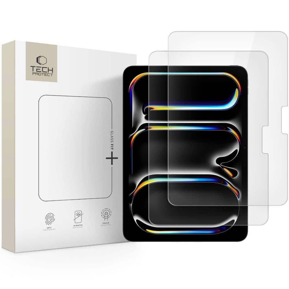 Σκληρυμένο γυαλί Tech-Protect Glass Fit+ 2-Pack iPad Pro 11” 5 / 6 / 2024-2025 Clear