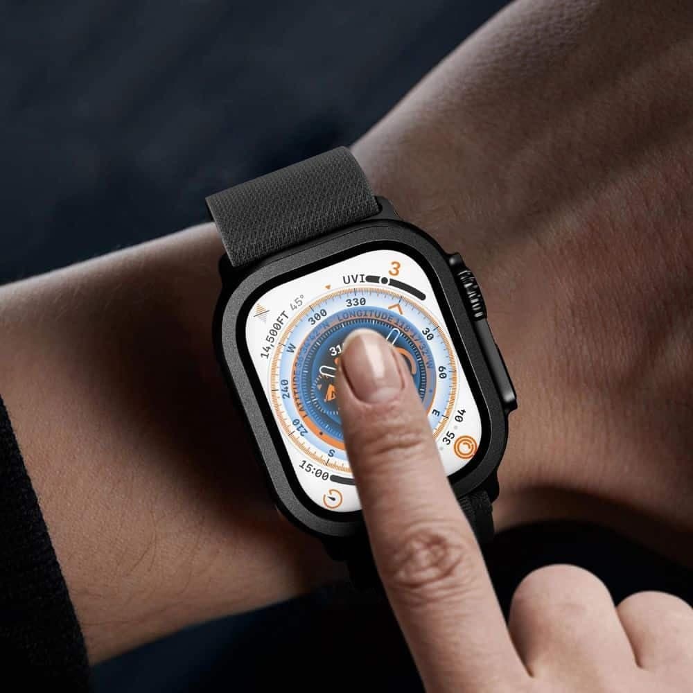 Σκληρυμένο γυαλί Tech-Protect Glass Ring 2-Pack Apple Watch Ultra 1 / 2 / 3 (49 Mm) Black 3