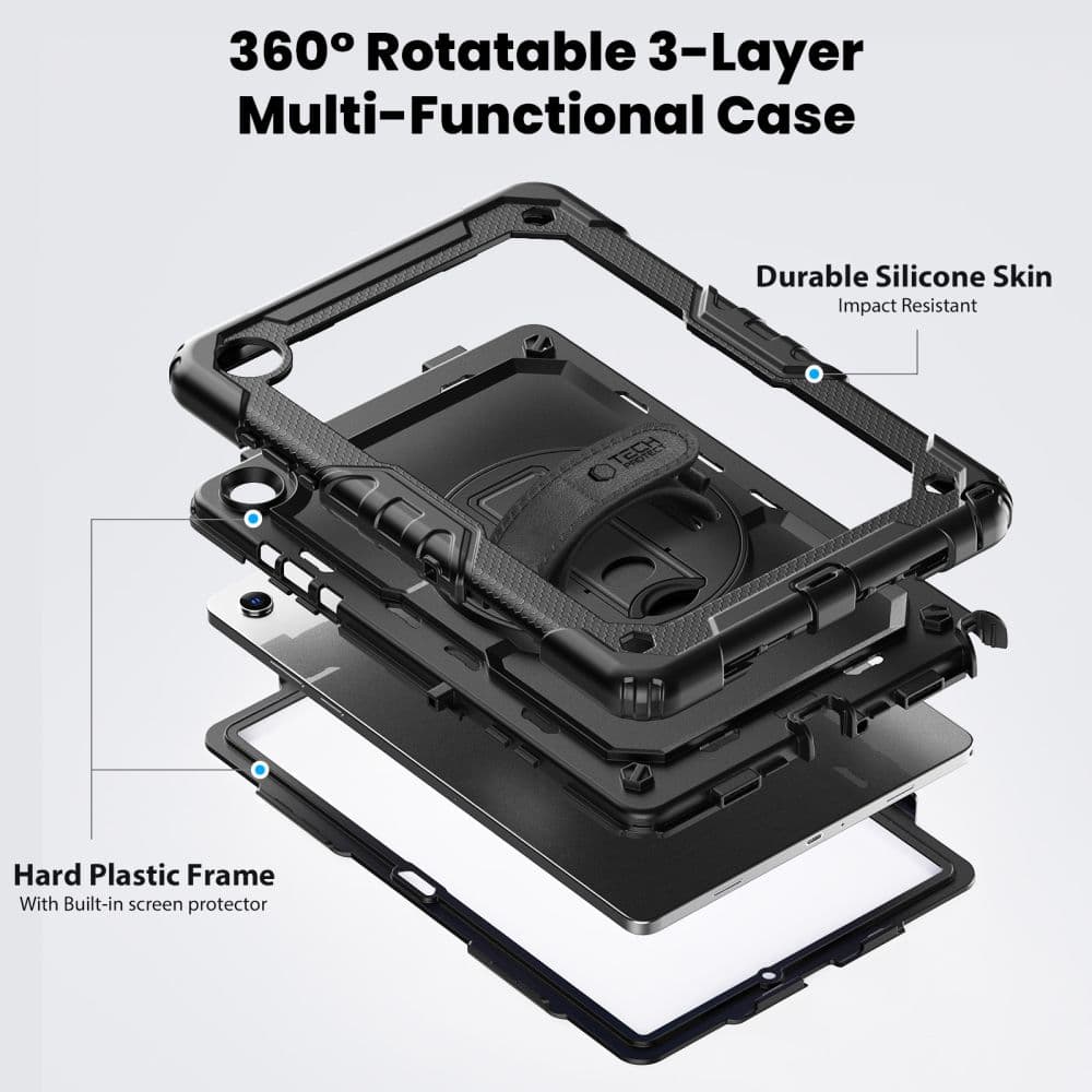 Tech-Protect Solid Galaxy Tab A9+ / A11+ Plus 11.0 X210 / X215 / X216 / X230 / X235 / X236 Black 4