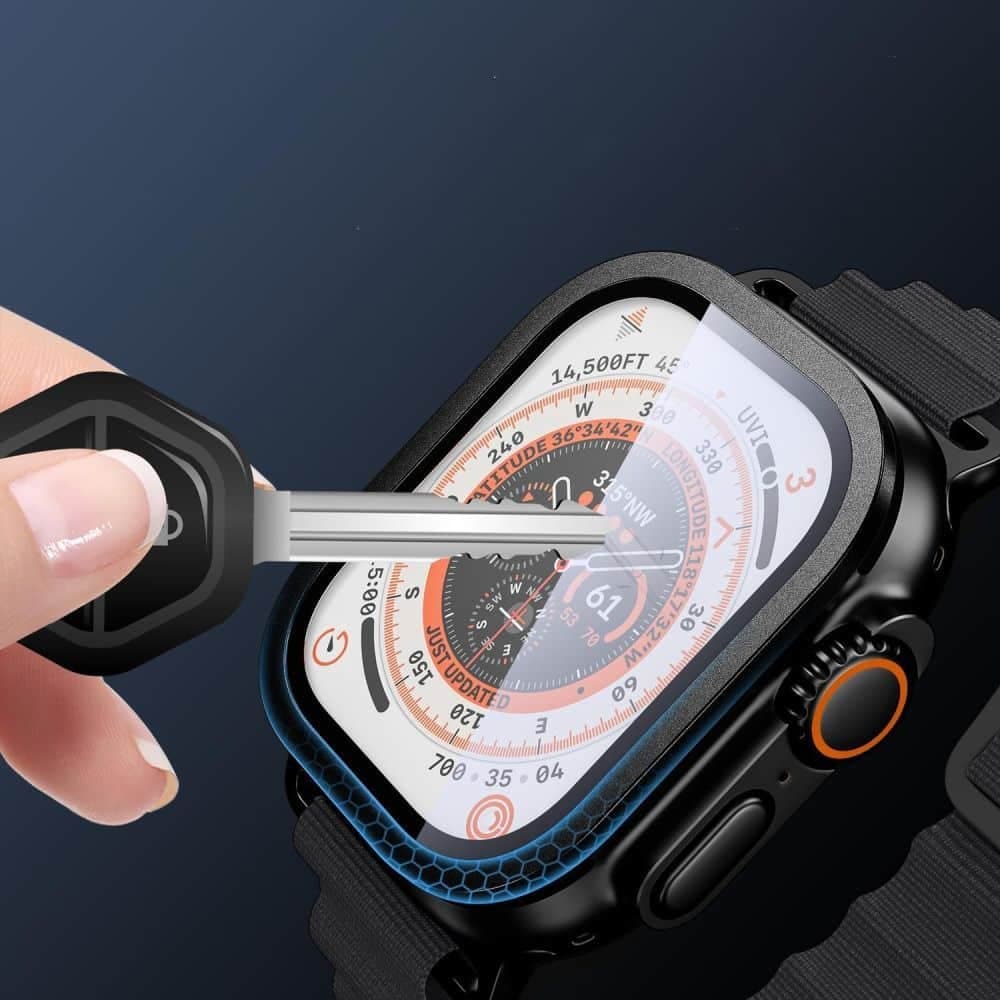 Σκληρυμένο γυαλί Tech-Protect Glass Ring 2-Pack Apple Watch Ultra 1 / 2 / 3 (49 Mm) Black 4