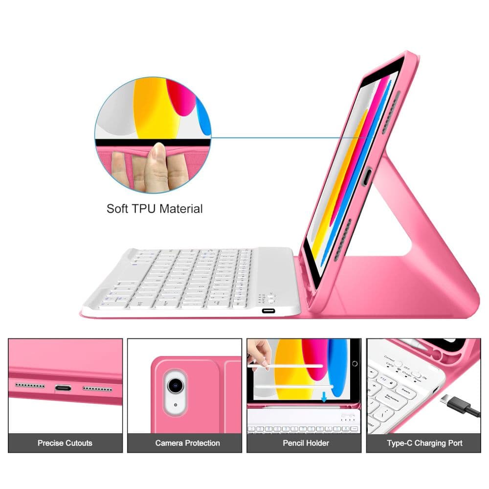 Tech-Protect Sc Pen + Keyboard iPad 10.9” 10 / 2022 / 11” 11 / 2025 Magenta 5