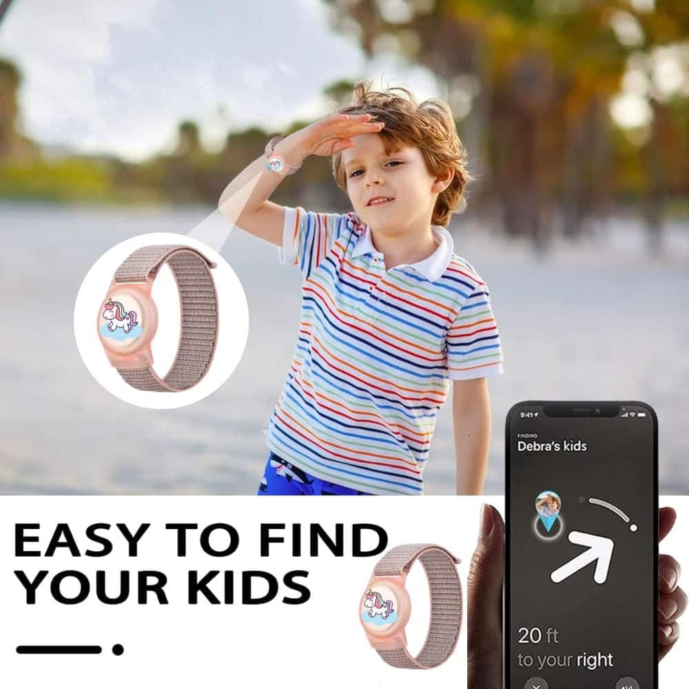 Tech-Protect Nylon For Kids Apple Airtag 1 / 2 Magic Pony 5