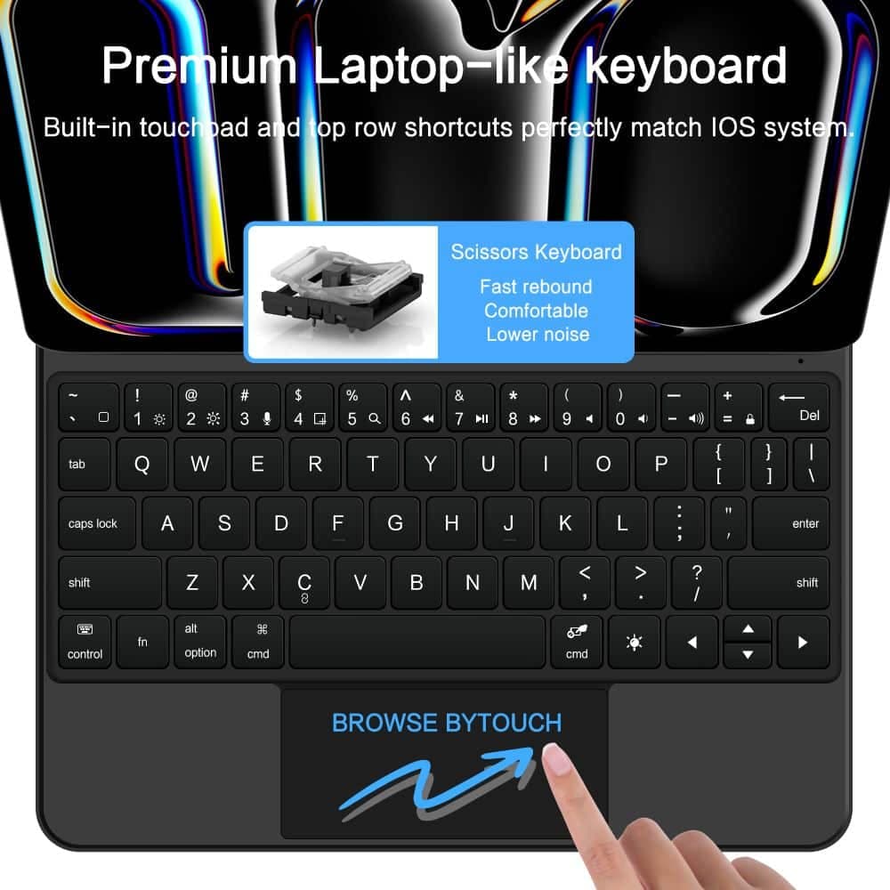 Tech-Protect Smartcase Magnetic + Keyboard iPad Pro 11” 5 / 6 2024-2025 Black 6