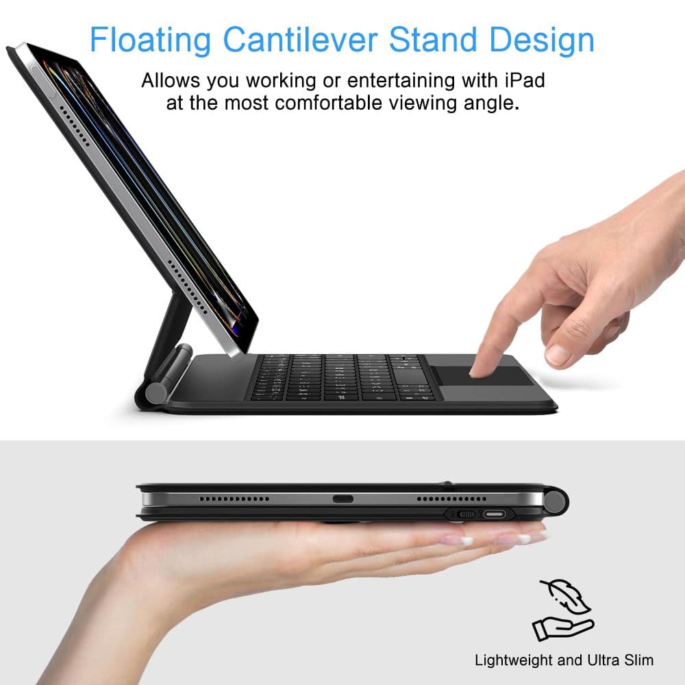 Tech-Protect Smartcase Magnetic + Keyboard iPad Pro 13” 7 / 8 2024-2025 Black 8