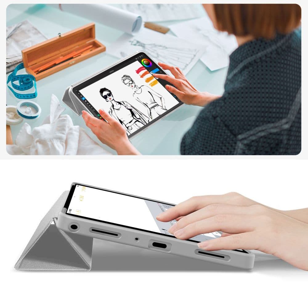 Tech-Protect Smartcase Galaxy Tab A9+ / A11+ Plus 11.0 X210 / X215 / X216 / X230 / X235 / X236 Grey 8